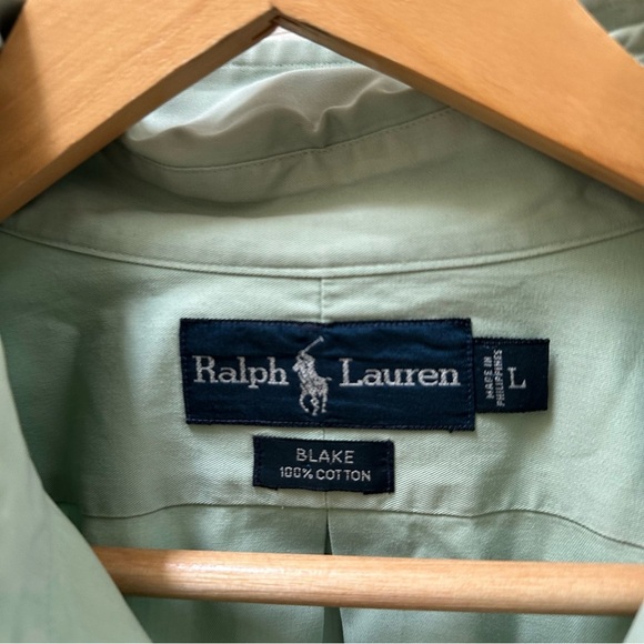 Polo by Ralph Lauren Men's Green Shirt button down oversized l large - Picture 2 of 6